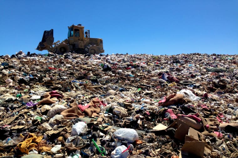 A landfill site