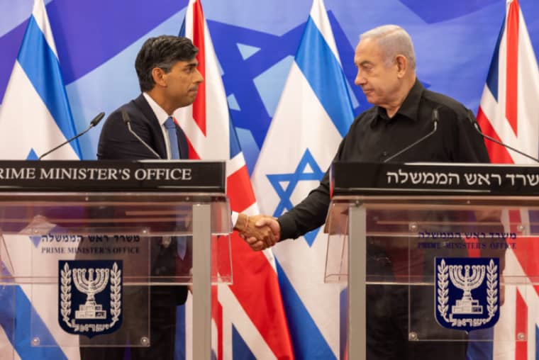 Rishi Sunak and Binyamin Netanyahu