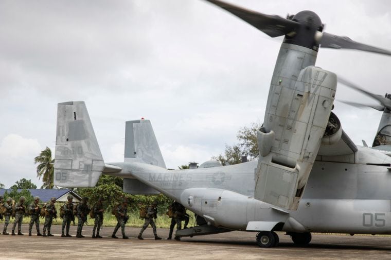 Philippines soldiers marines military base