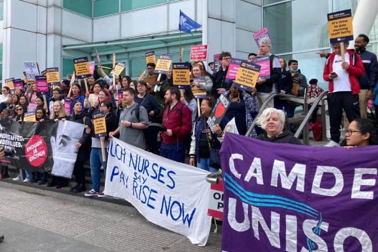 RCN nurses on strike in 2023