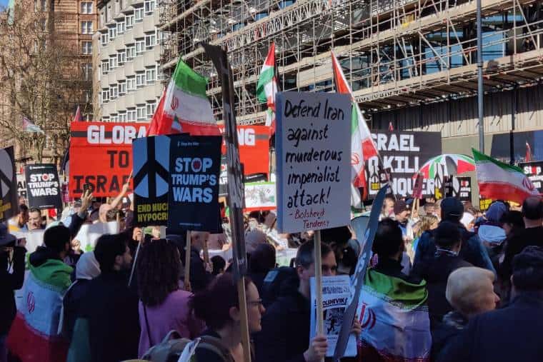 Demonstrating in London on Saturday