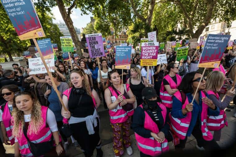 Drowning out the bigots on the Abortion Rights protest