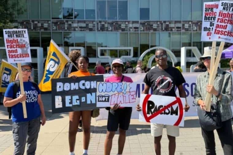 Hamilton’s Hope not Hate anti-racist protest