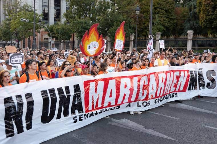 Madrid protesters so 'no more Maricarmens' (Pic: Wikimedia commons)