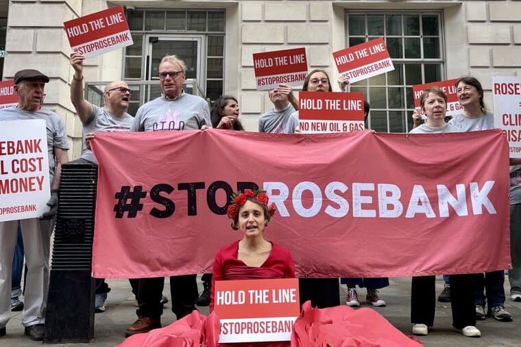 The green light for gas production at Jackdaw gas field has been given and the government looks set to approve drilling at the mammoth oil and gas field known as Rosebank (Photo: fossilfreeLDN/X)