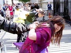 Arrest for Downing Street protest