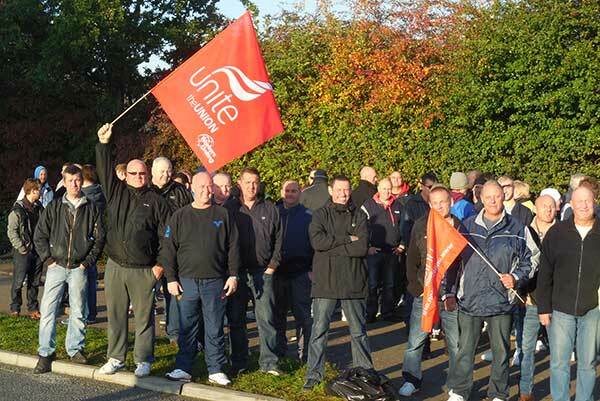 Essex tractor workers strike for higher pay